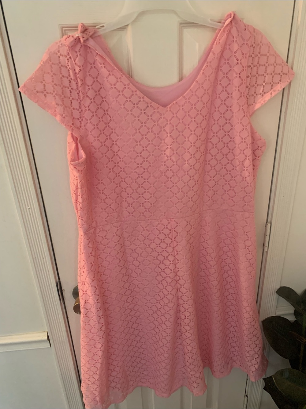 Salon  studio dress pink womens XL short sleeve